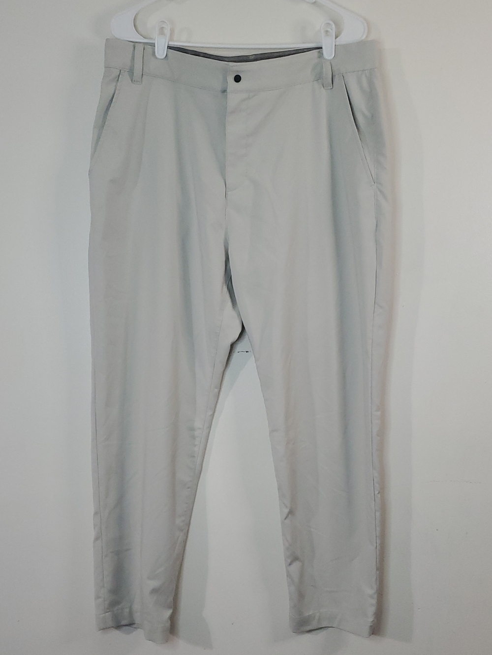 Nike Men's Dri-fit Golf Chino Pants Size 36 Light Tan Preppy Performance